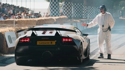 Lanzate llevó a Goodwood el primer Lamborghini Sesto Elemento de calle