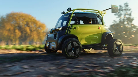 Transforman el Opel Rocks-e en un vistoso micro-buggy para desafíos fuera del asfalto