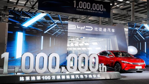 BYD celebra la fabricación de un millón de autos eléctricos