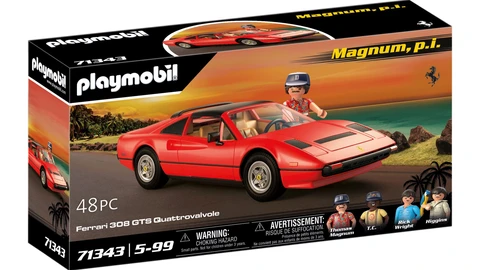 Magnum y su Ferrari rojo llegan a Playmobil