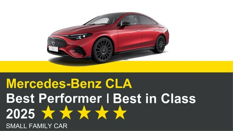 Mercedes-Benz CLA fue el auto más seguro en los test Euro NCAP 2025