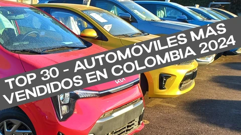 Top 30 – Los automóviles más vendidos en Colombia en 2024