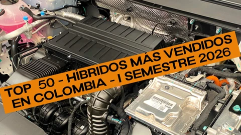 Top 50: vehículos híbridos más vendidos en Colombia durante el primer semestre de 2026
