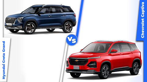 Chevrolet Captiva vs Hyundai Creta Grand ¿cuál camioneta de 7 pasajeros es mejor compra?