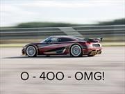 Koenigsegg Agera RS supera a Bugatti en el 0-400-0 km/h