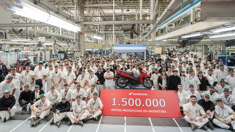 Honda produjo más de 1.500.000 motos en Argentina