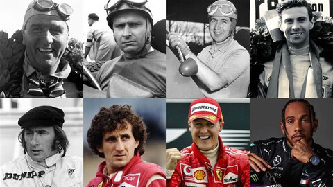 Estos son los pilotos más ganadores de la F1 previo a la era Schumacher y Hamilton