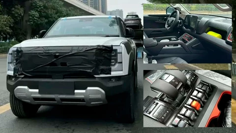 Espía: el interior de la nueva pickup de BYD viene muy cargado