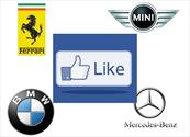 ¿Cuál es la marca de autos más famosa en Facebook?