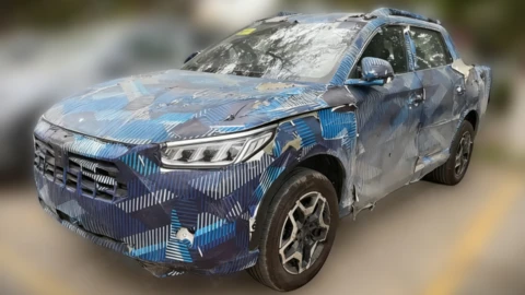 Espía: Así luce "disfrazada" la nueva camioneta compacta de BYD