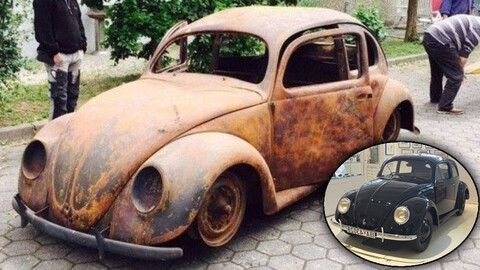 El cuarto Escarabajo más viejo del mundo llegó a estar oxidado y ahora tiene un precio sideral
