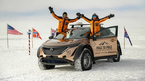 Nissan Ariya llegó al final de su viaje en el Polo Sur
