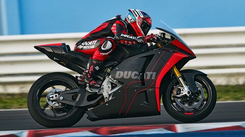 Moto E Ducati pone en pista a su moto eléctrica