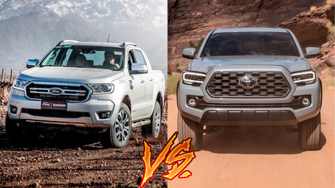 Toyota Tacoma vs Ford Ranger ¿diésel o gasolina? cuál es la mejor pickup mediana de lujo