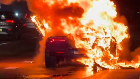 Pena grande: un Lamborghini Revuelto se incendia en Nueva York