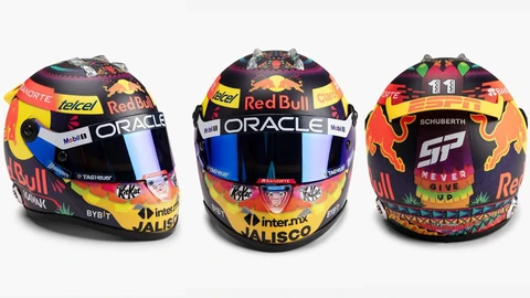 Así es el casco que utilizará Checo Pérez en el GP de México