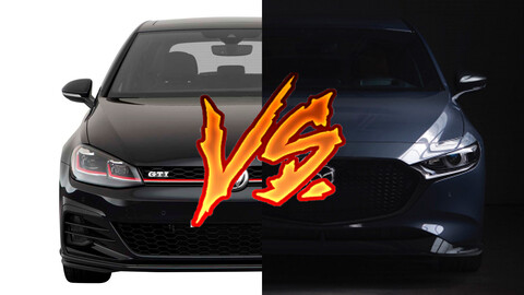 Mazda3 Turbo contra Volkswagen Golf GTI, ¿cuál gana?