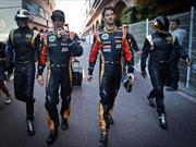 El equipo de F1 Lotus y Daft Punk en el GP de Mónaco