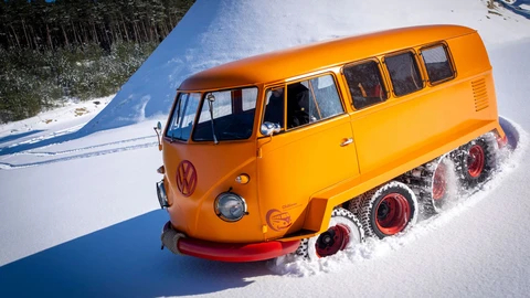 Volkswagen Half-Track Fox, una Kombi para cruzar las montañas