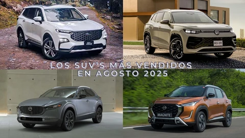 Los 10 SUVs más vendidos en agosto 2025