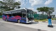 Los buses autónomos de Volvo comienzan pruebas en Singapur