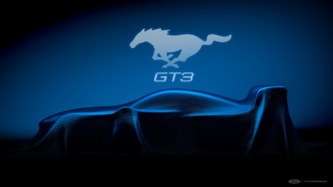 El Ford Mustang GT3 2024 está alistándose para las carreras