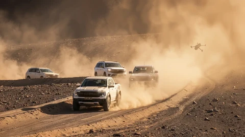 Chile: cinco Ford escalaron el Ojos del Salado