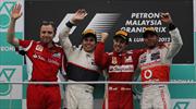 Checo Pérez logra su primer podium en la F1 en el GP de Malasia 2012