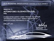 Automotores Gildemeister recibe premio de Hyundai Motor Company