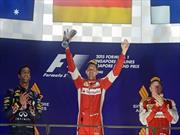 F1 GP de Singapur, Vettel y Ferrari iluminados