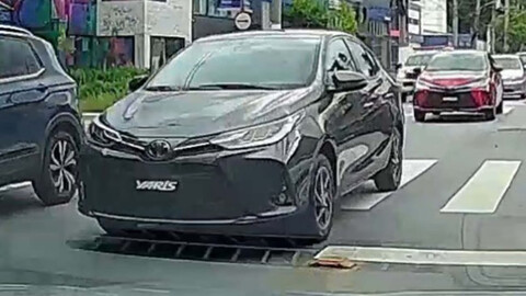 Espían al nuevo Toyota Yaris circulando por Brasil