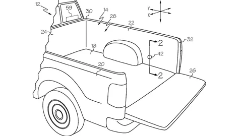 Toyota patenta un práctico y funcional colchón de aire para usar en las pick-ups