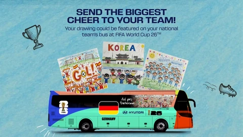 Hyundai convertirá dibujos infantiles en insignias oficiales del Mundial 2026