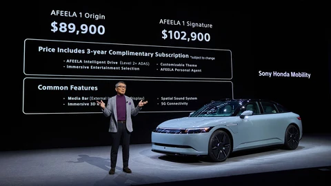 CES 2025: El Afeela 1 de Sony y Honda confirma precios para iniciar su comercialización