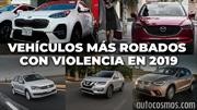 Los vehículos más robados con violencia en México durante 2019