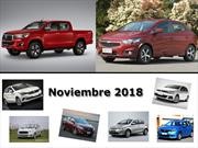 Los 10 autos más vendidos en Argentina en noviembre de 2018
