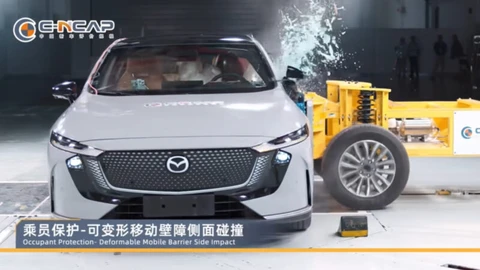 Mazda 6e obtiene cinco estrellas en pruebas de choque C-NCAP 2024 ¿Te gustaría verlo en México?