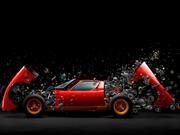 Artista crea una increíble escultura con las partes mecánicas del Lamborghini Miura SV