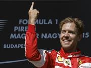 F1: La manía de Sebastian Vettel por mostrar su dedo índice