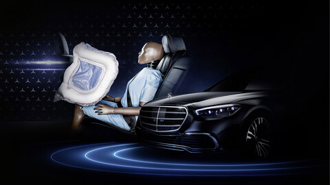 Mercedes-Benz Clase S 2021, primer modelo con Airbag frontales en los puestos traseros