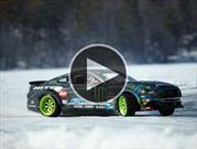 Video: Mustang RTR 2015 haciendo drift sobre hielo