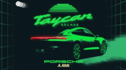 Porsche y Atari lanzan en una versión moderna del PONG que utiliza los Taycan