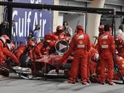 Ferrari rompe el récord del cambio de neumáticos más rápido en la Fórmula 1
