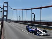 5 autos de la IndyCar cruzaron el Golden Gate en memoria a Justin Wilson