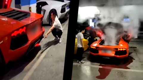 Video: Lamborghini Aventador se rostiza por rostizar