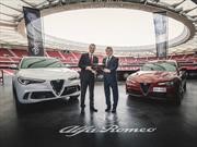 Alfa Romeo Stelvio es el auto oficial del Atlético de Madrid