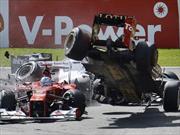F1: Grosjean le pide disculpas a Alonso por SMS