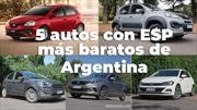 Los 5 autos con ESP más económicos en Argentina
