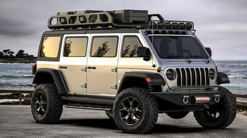 ¿Cómo sería si Jeep hiciera una versión furgón del Wrangler?