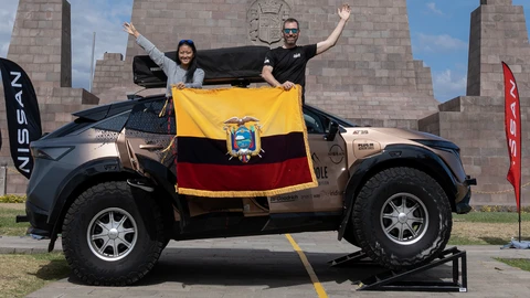 El Nissan Ariya EV que recorre el mundo visita Ecuador